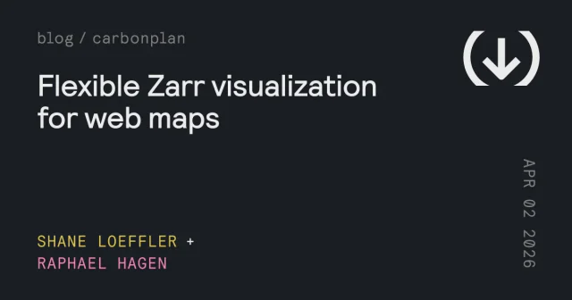 Flexible Zarr visualization for web maps
